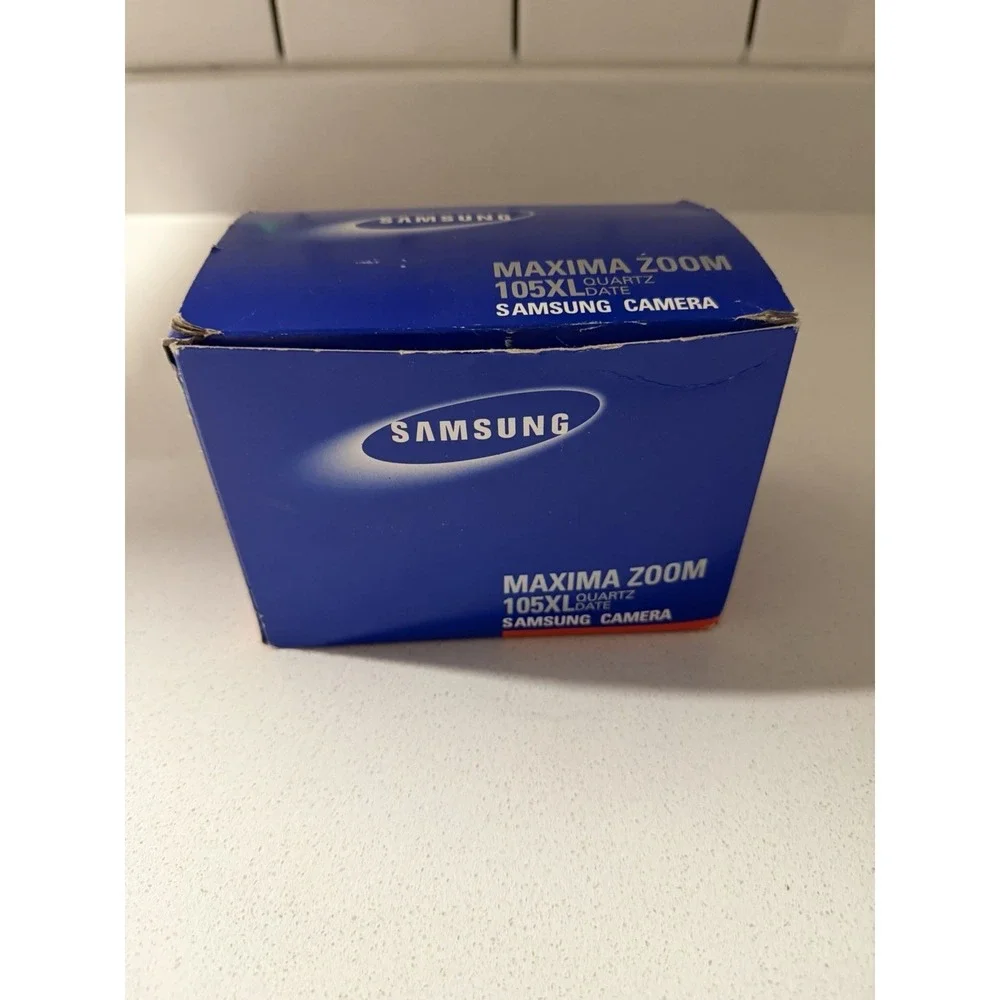 Samsung Maxima Zoom 105 XL 35mm Camera Point & Shoot 38-105mm Powers On